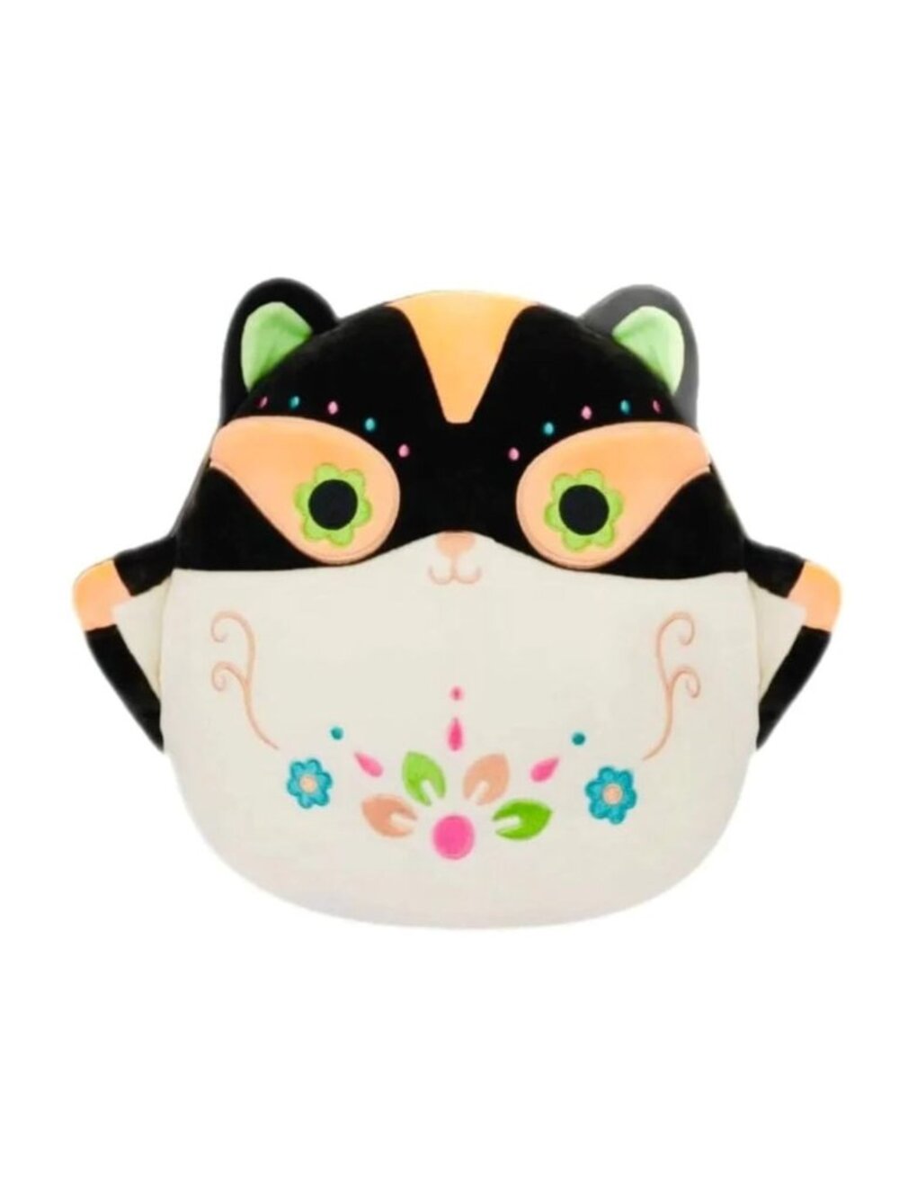 Squishmallows Elvia 8" Black & Orange Day Of The Dead Fox Plush Toy